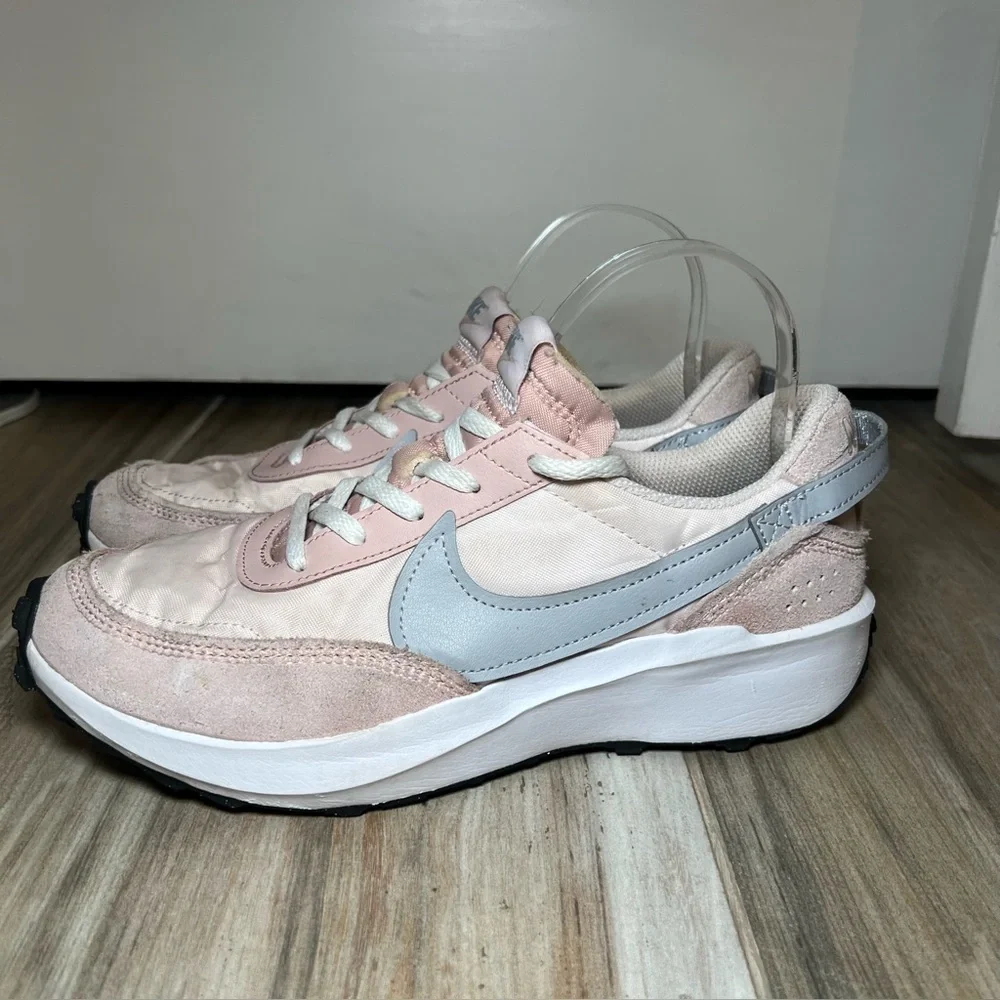 Nike Waffle Debut Pink Oxford Wolf Gray Pearl Pink White Womens Size 8
